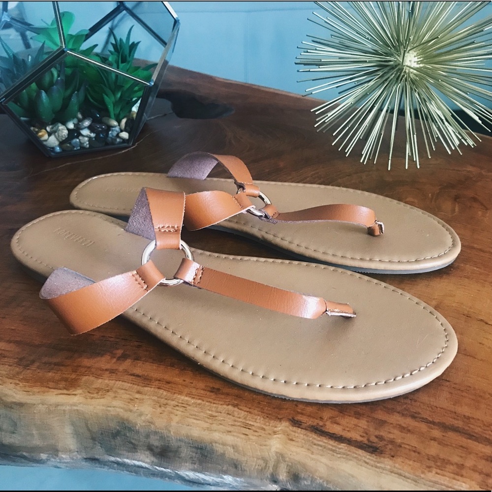 forever 21 simple brown sandals